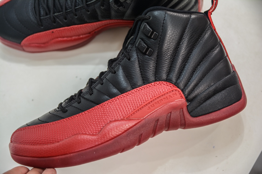 RK版 纯原 Nike Air Jordan 12 Retro”Flu Game”黑红病倒 AJ12 高帮复古休闲文化运动篮球鞋 130690-002