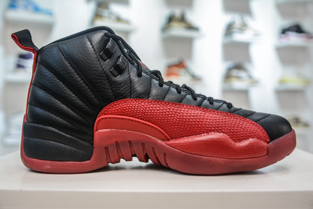 RK版 纯原 Nike Air Jordan 12 Retro”Flu Game”黑红病倒 AJ12 高帮复古休闲文化运动篮球鞋 130690-002