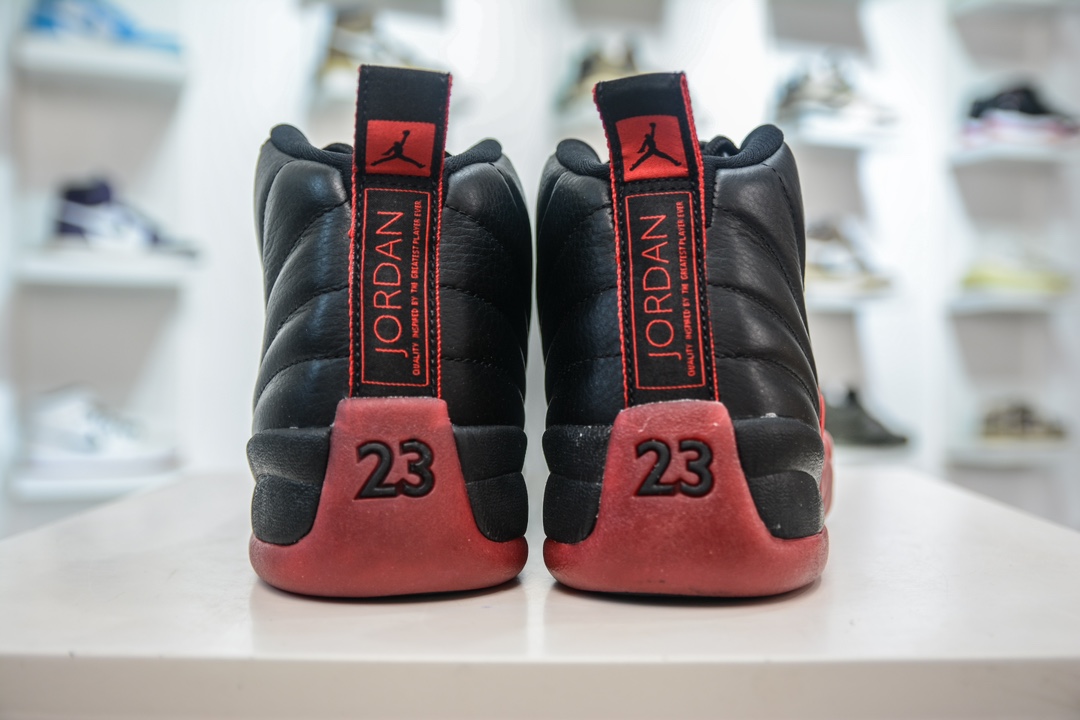 RK版 纯原 Nike Air Jordan 12 Retro”Flu Game”黑红病倒 AJ12 高帮复古休闲文化运动篮球鞋 130690-002