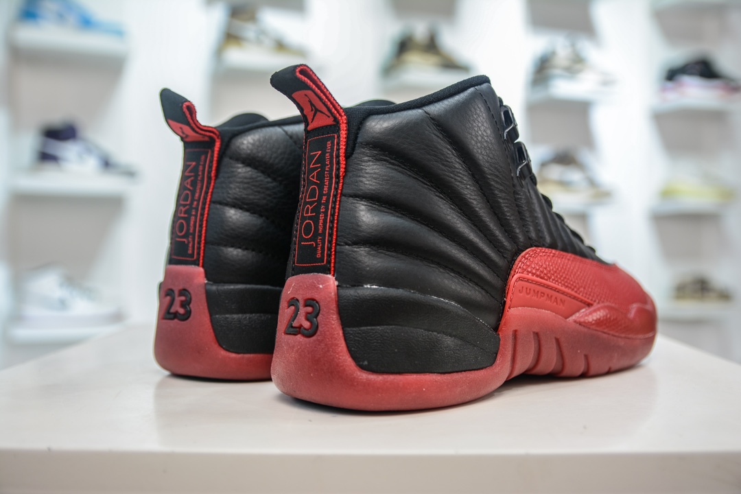 RK版 纯原 Nike Air Jordan 12 Retro”Flu Game”黑红病倒 AJ12 高帮复古休闲文化运动篮球鞋 130690-002