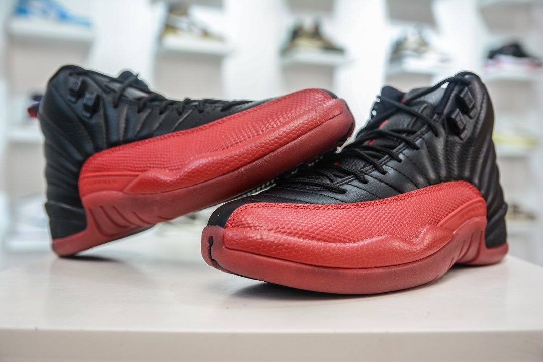 RK版 纯原 Nike Air Jordan 12 Retro”Flu Game”黑红病倒 AJ12 高帮复古休闲文化运动篮球鞋 130690-002