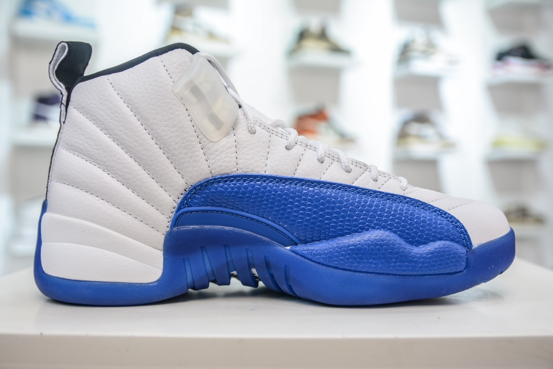 RK版 纯原 Nike Air Jordan 12 Retro 白蓝 AJ12 高帮复古休闲文化运动篮球鞋 CT8013-140