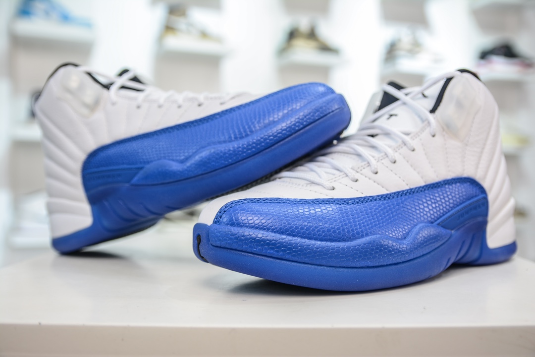 RK版 纯原 Nike Air Jordan 12 Retro 白蓝 AJ12 高帮复古休闲文化运动篮球鞋 CT8013-140