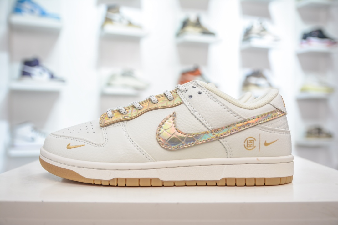 Nike SB Dunk Low x CLOT 白黄琉璃金勾 JH8310-948