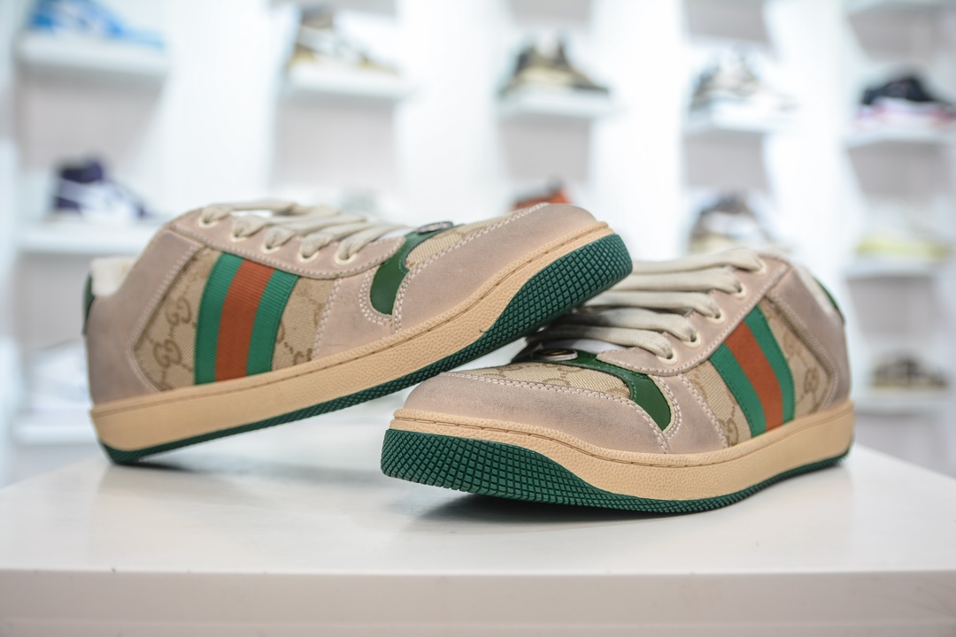 Gucci Distressed Screener sneaker 古驰经典型原复古