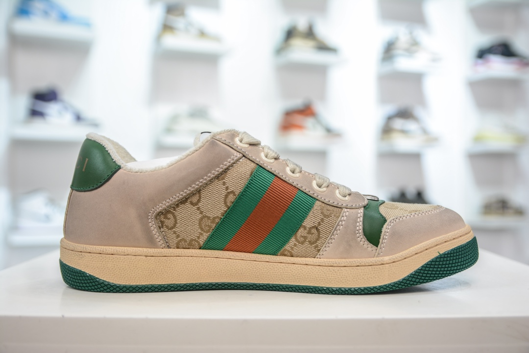 Gucci Distressed Screener sneaker 古驰经典型原复古