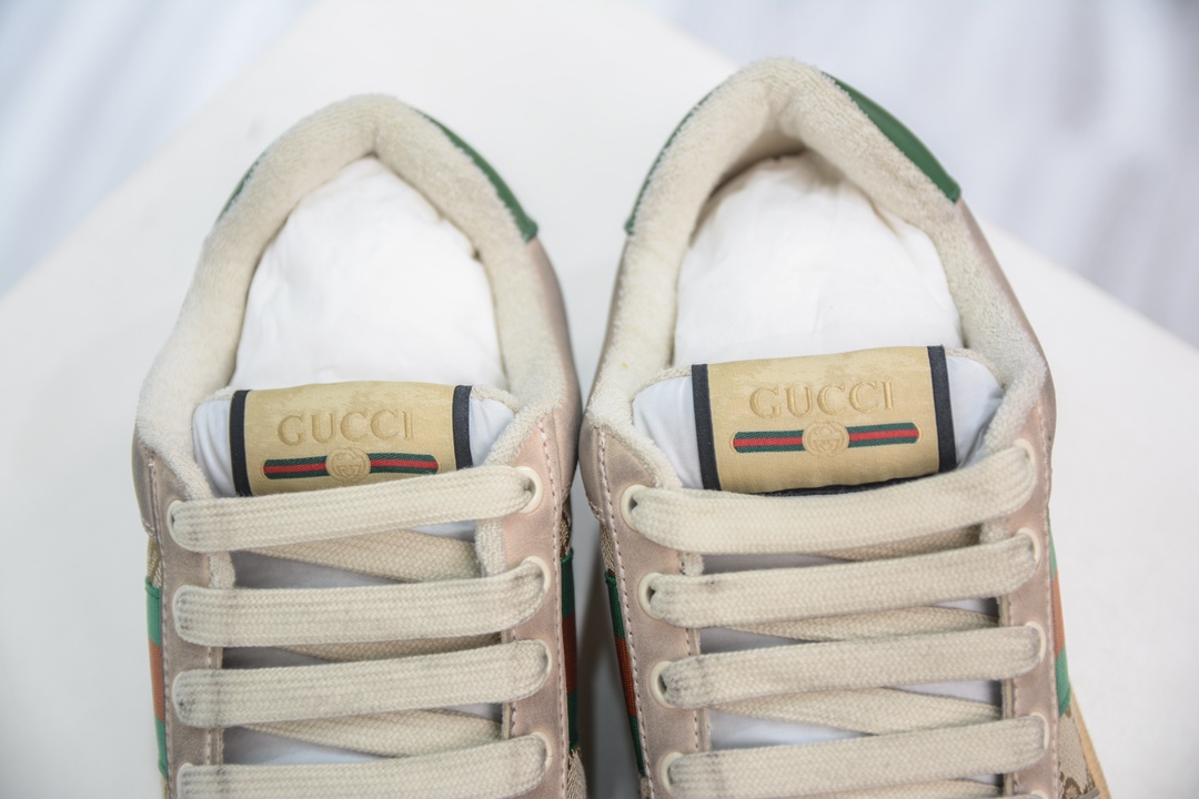 Gucci Distressed Screener sneaker 古驰经典型原复古