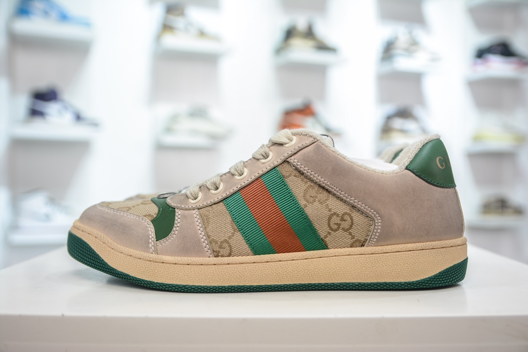 Gucci Distressed Screener sneaker 古驰经典型原复古