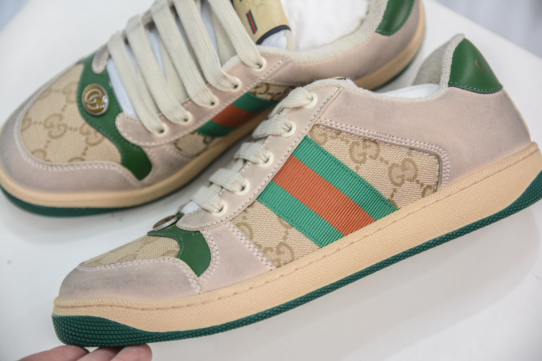 Gucci Distressed Screener sneaker 古驰经典型原复古