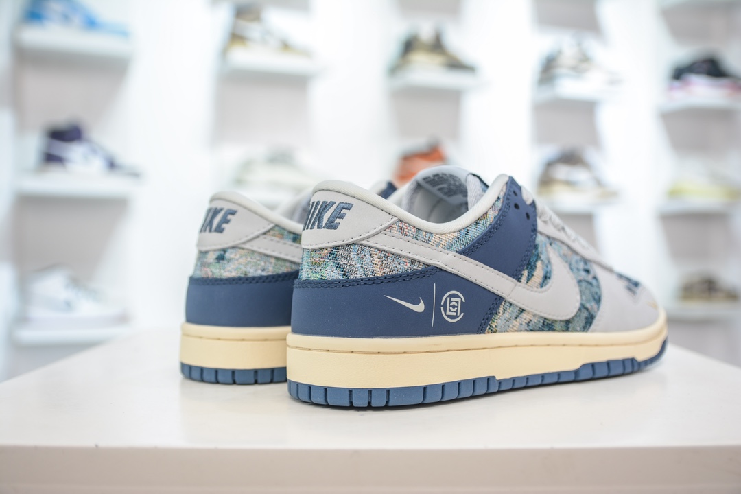 Nike SB Dunk Low x CLOT 灰蓝针织 JH8310-950