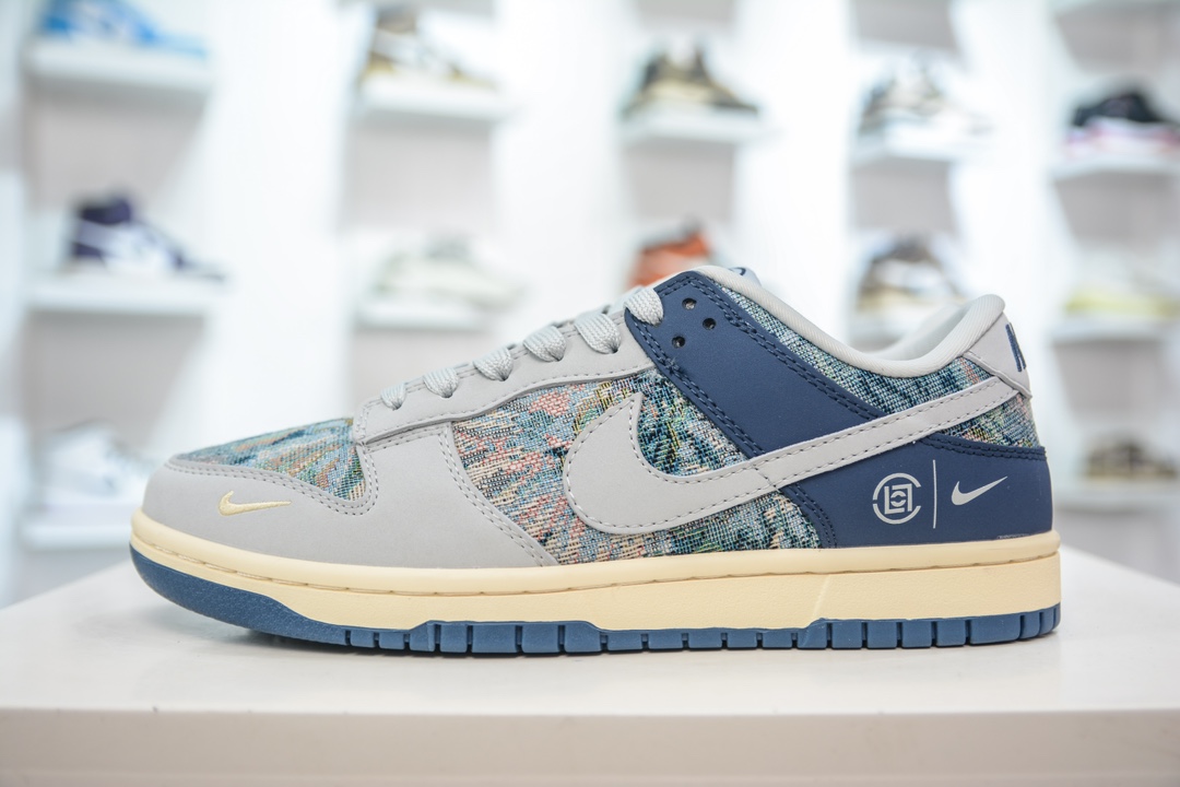 Nike SB Dunk Low x CLOT 灰蓝针织 JH8310-950