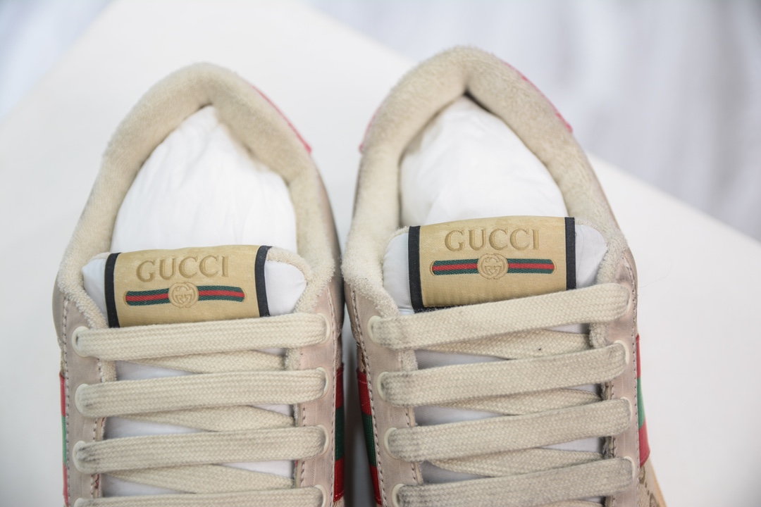 Gucci Distressed Screener sneaker 古驰经典型原复古