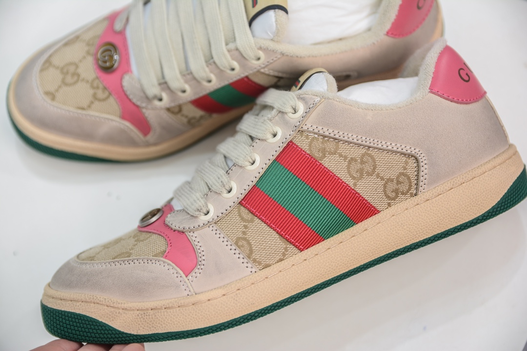 Gucci Distressed Screener sneaker 古驰经典型原复古