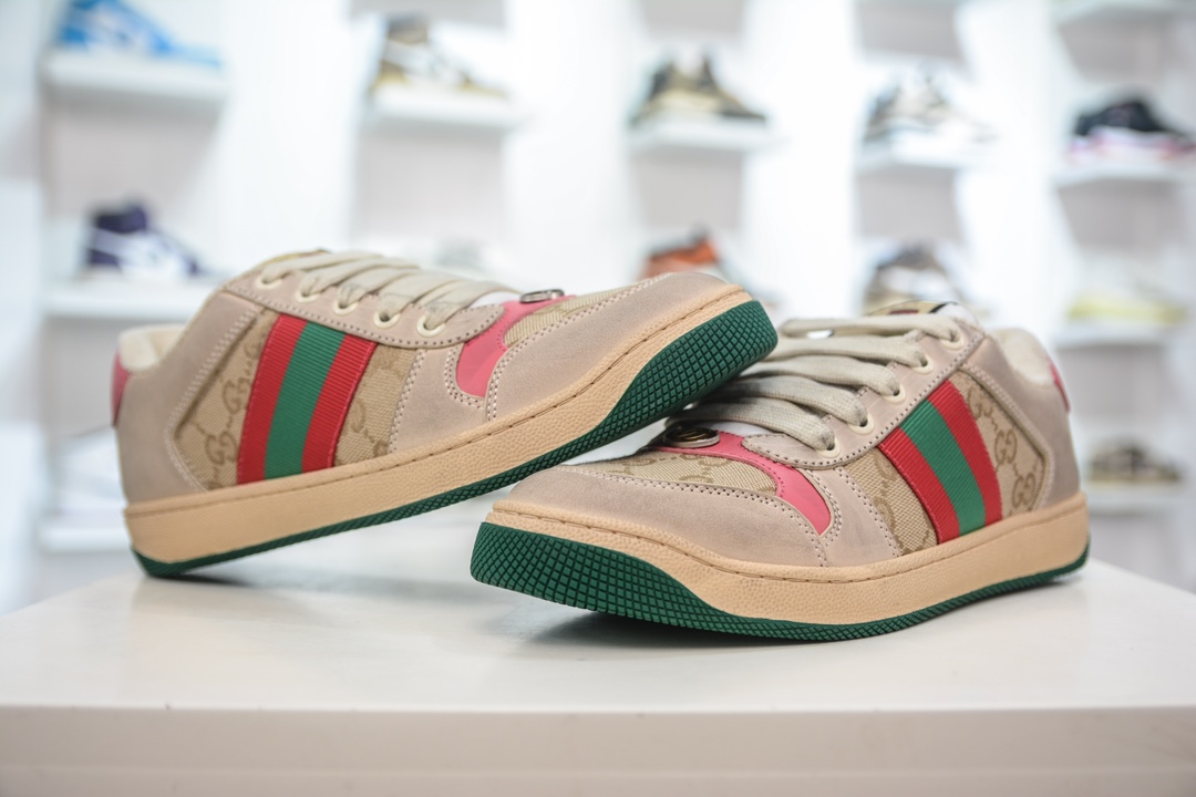 Gucci Distressed Screener sneaker 古驰经典型原复古