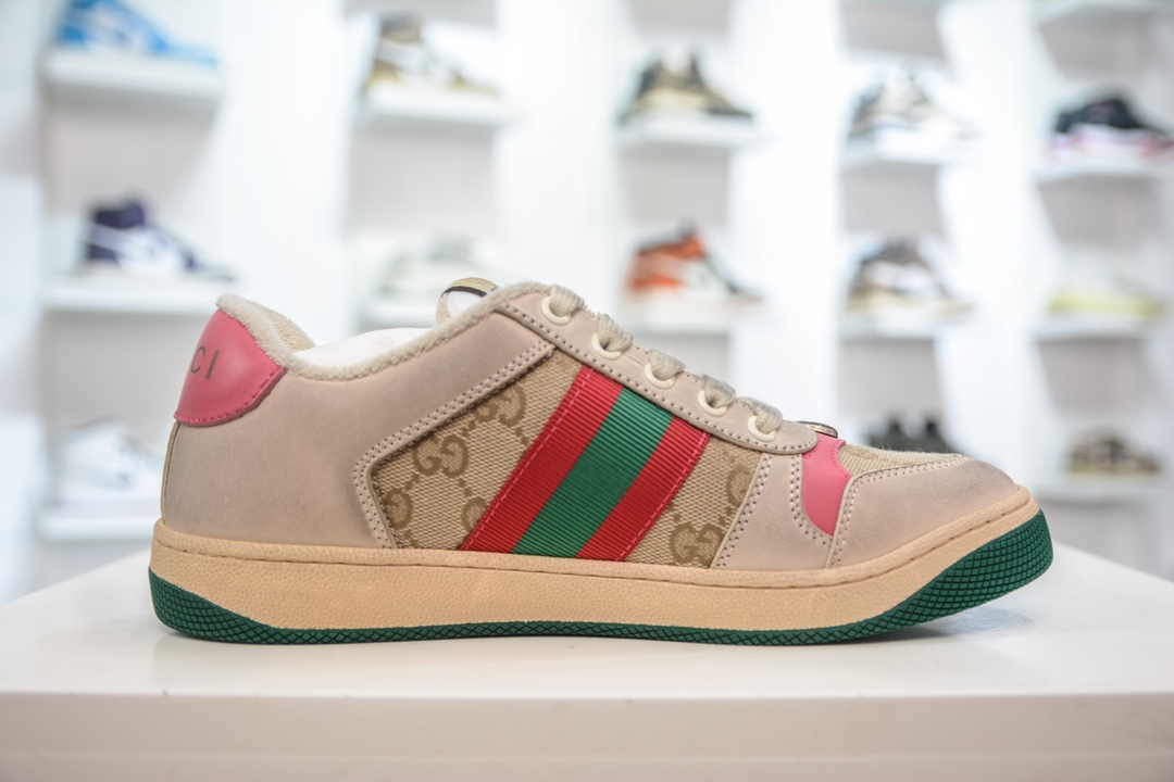 Gucci Distressed Screener sneaker 古驰经典型原复古