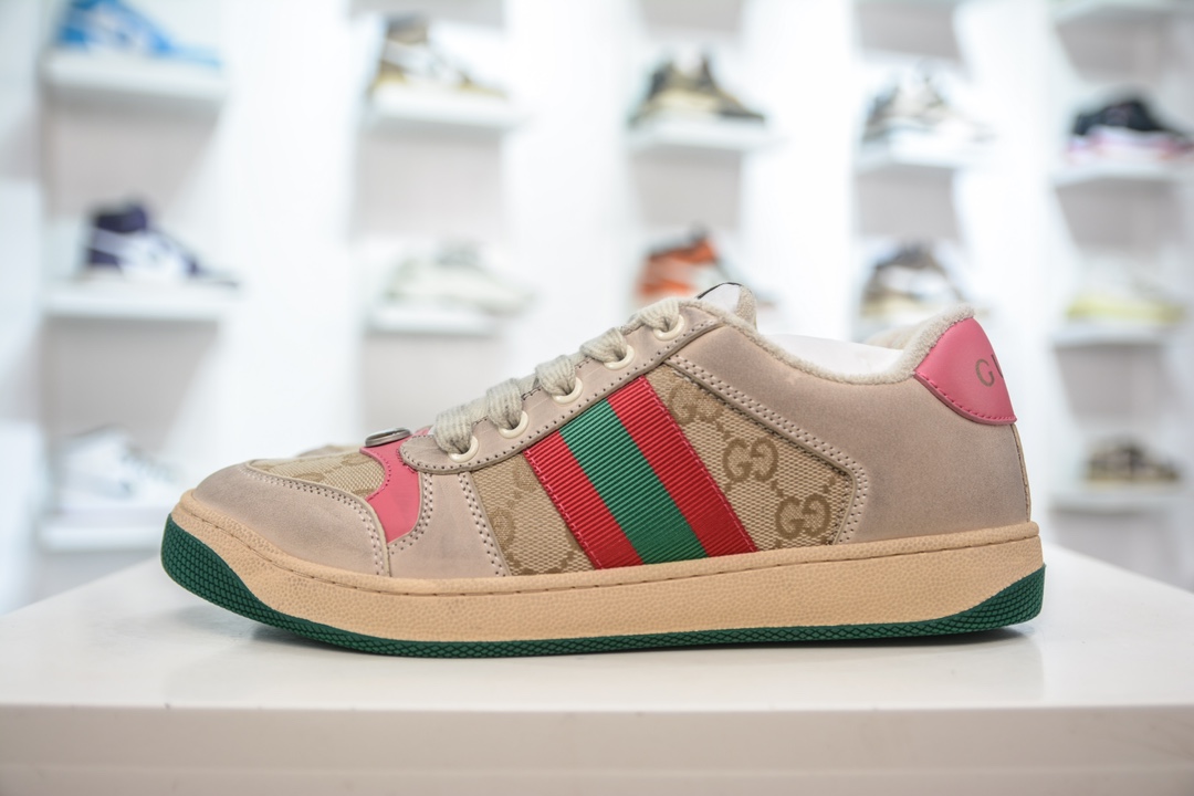 Gucci Distressed Screener sneaker 古驰经典型原复古