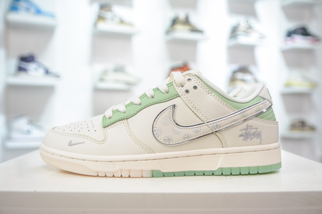 Stussy x Nike Dunk Low 斯图西联名 米白苹果绿 XY1688-006