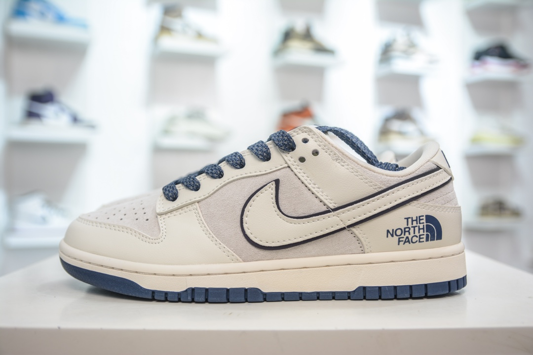 Nike SB Dunk Low“北面联名-深蓝猪八” 周年高端定制低帮休闲板鞋 XX2025-325