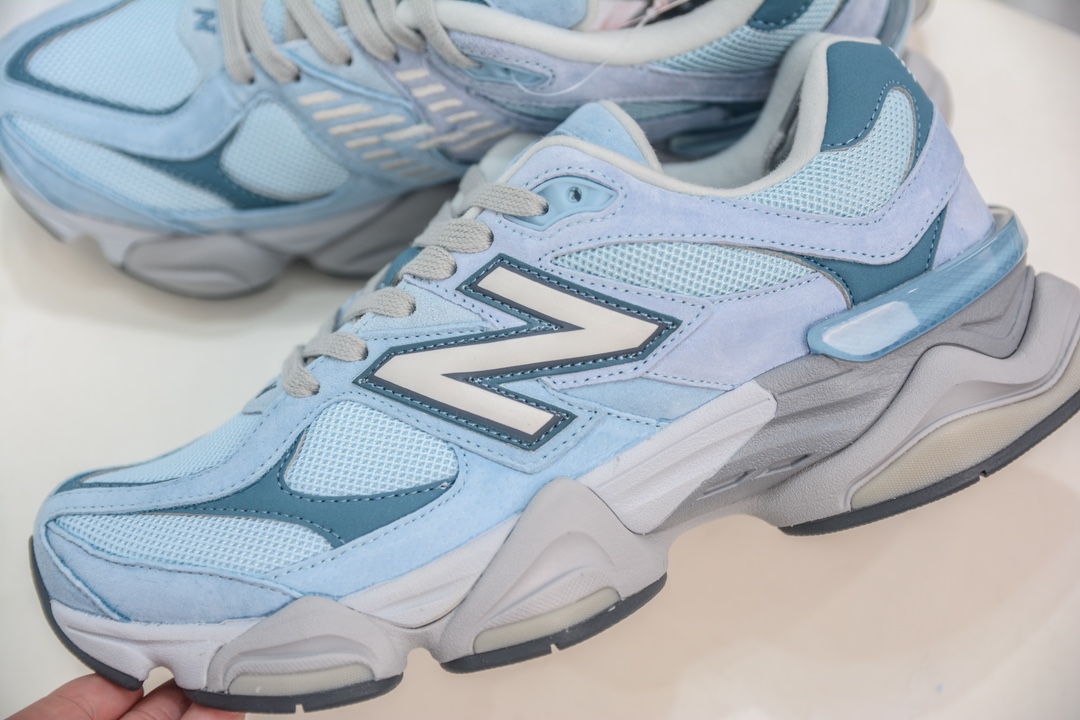 AY版纯原 New Balance NB9060系列 蓝色 新百伦绒面革网布经典百搭防滑耐磨透气低帮生活休闲鞋 U9060EED