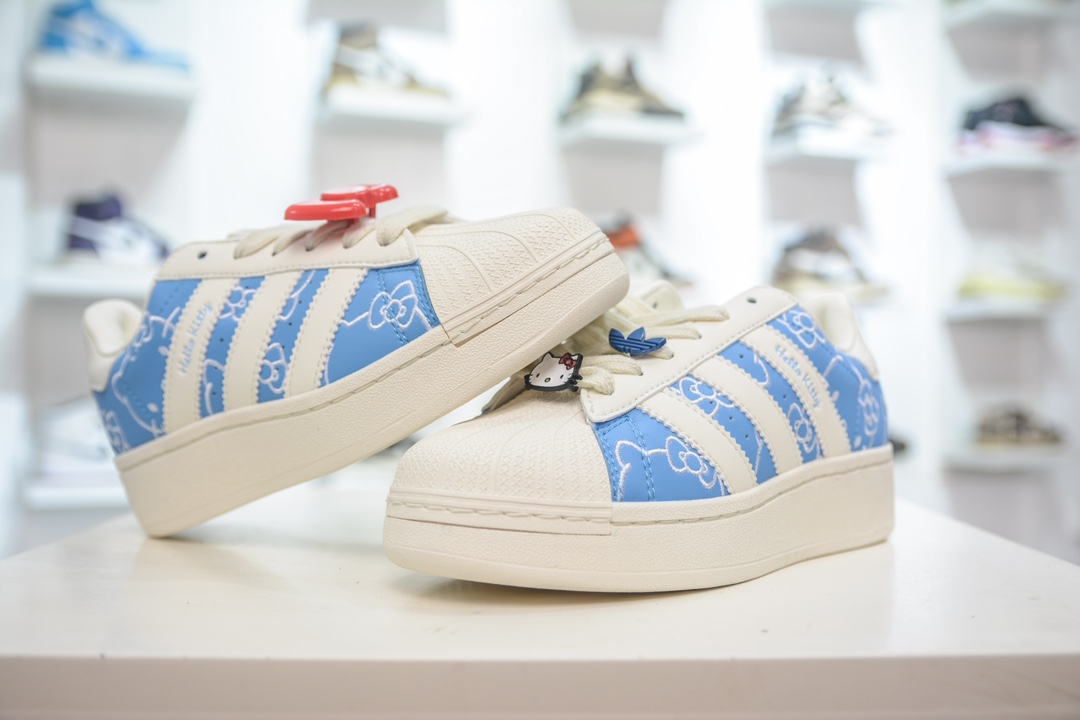 Hello Kitty/凯蒂猫x adidas originals SUPERSTAR XLG 厚底贝壳头 IG4477