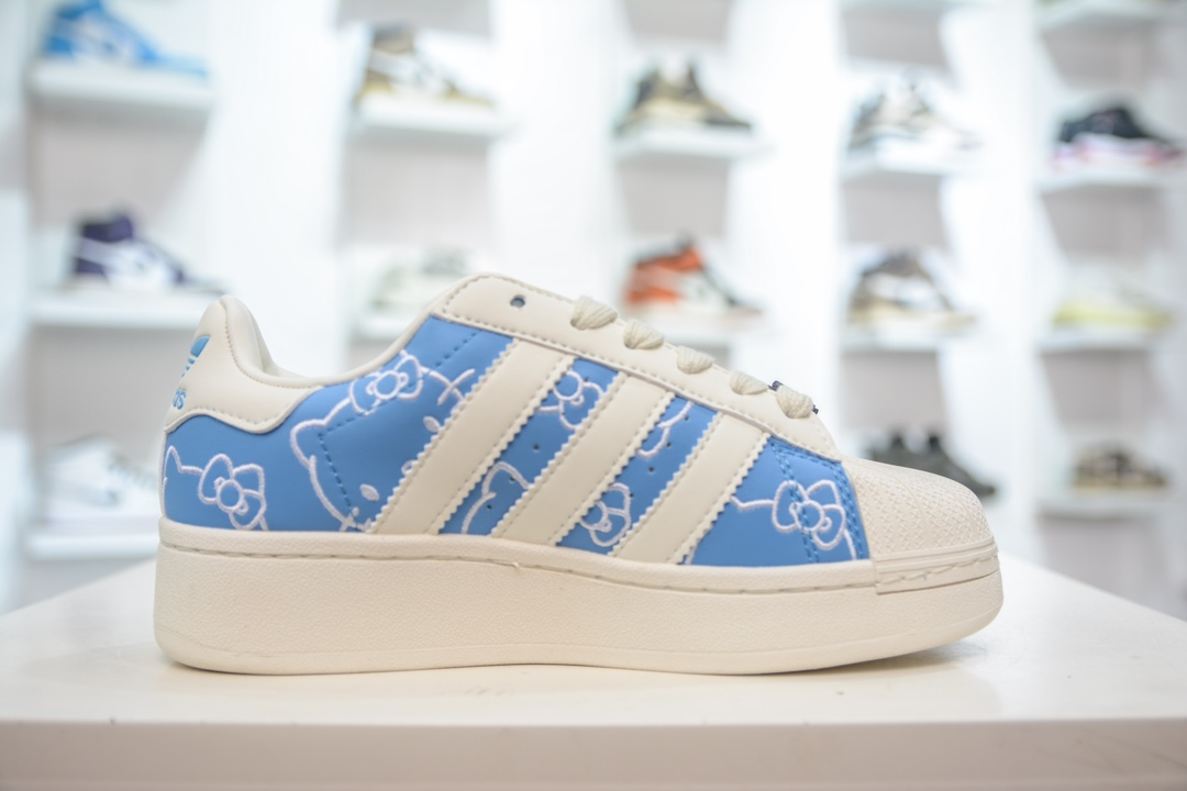 Hello Kitty/凯蒂猫x adidas originals SUPERSTAR XLG 厚底贝壳头 IG4477