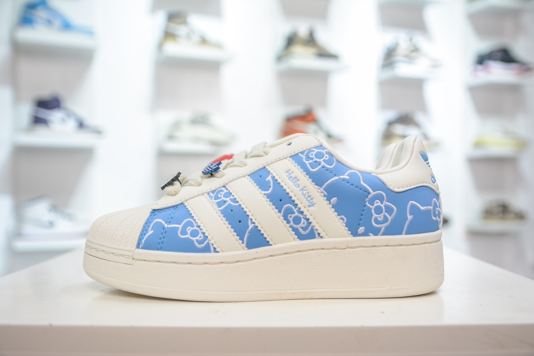 Hello Kitty/凯蒂猫x adidas originals SUPERSTAR XLG 厚底贝壳头 IG4477