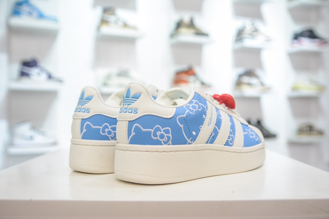 Hello Kitty/凯蒂猫x adidas originals SUPERSTAR XLG 厚底贝壳头 IG4477