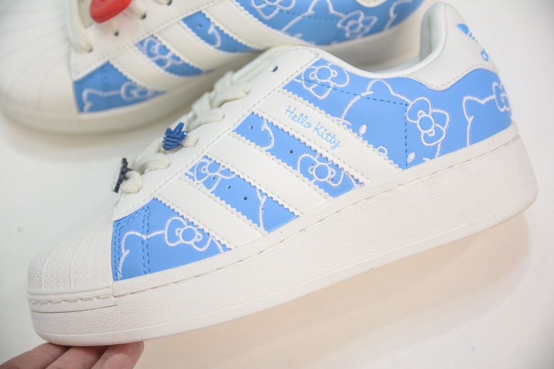 Hello Kitty/凯蒂猫x adidas originals SUPERSTAR XLG 厚底贝壳头 IG4477