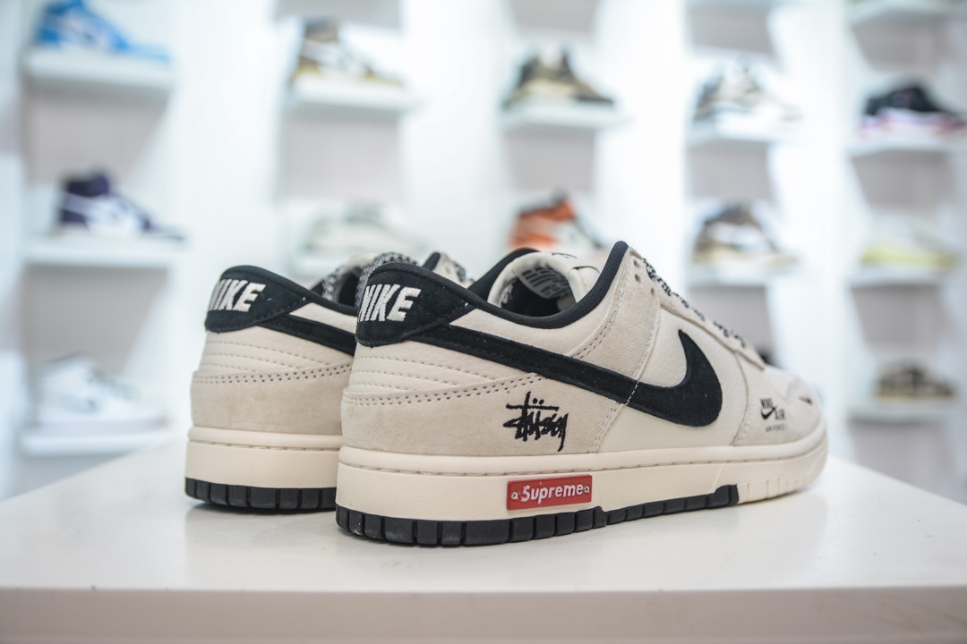 NK SB Dunk Low x Stussy 米白黑勾 SJ2068-270