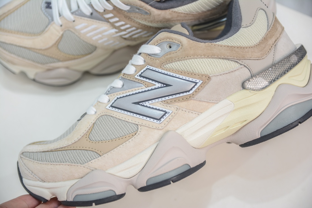 AY版纯原 New Balance NB9060系列 浅棕色 新百伦绒面革网布耐磨透气低帮生活休闲鞋 U9060MAC