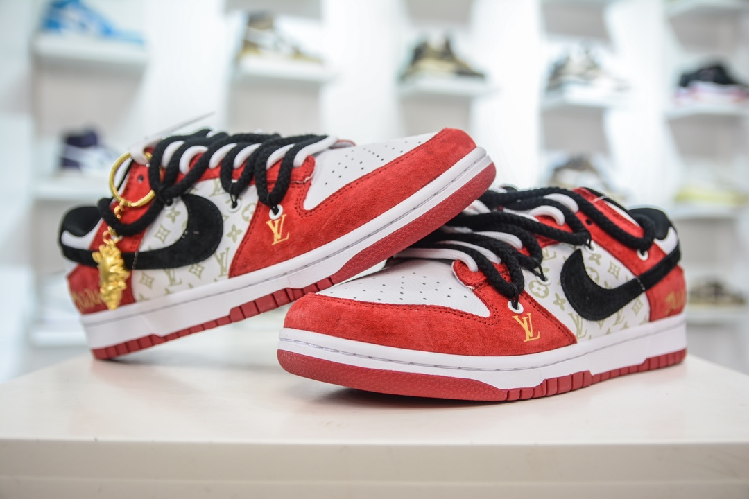 NK SB Dunk Low LV联名 龙年限定 黑勾鸿运当头 SJ2068-231