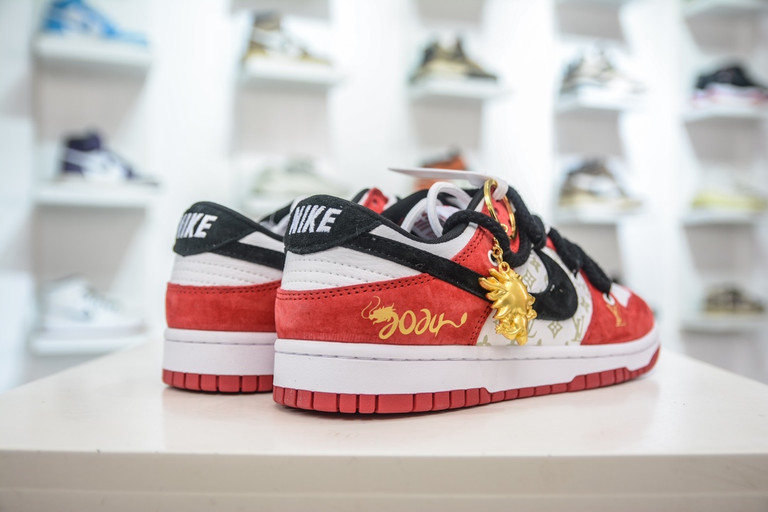 NK SB Dunk Low LV联名 龙年限定 黑勾鸿运当头 SJ2068-231