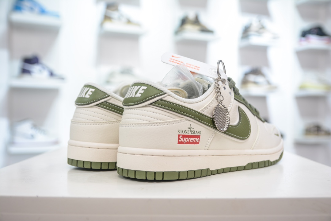 Supreme x Nike Dunk Low 石头岛联名 米绿满天星 BB9866-004