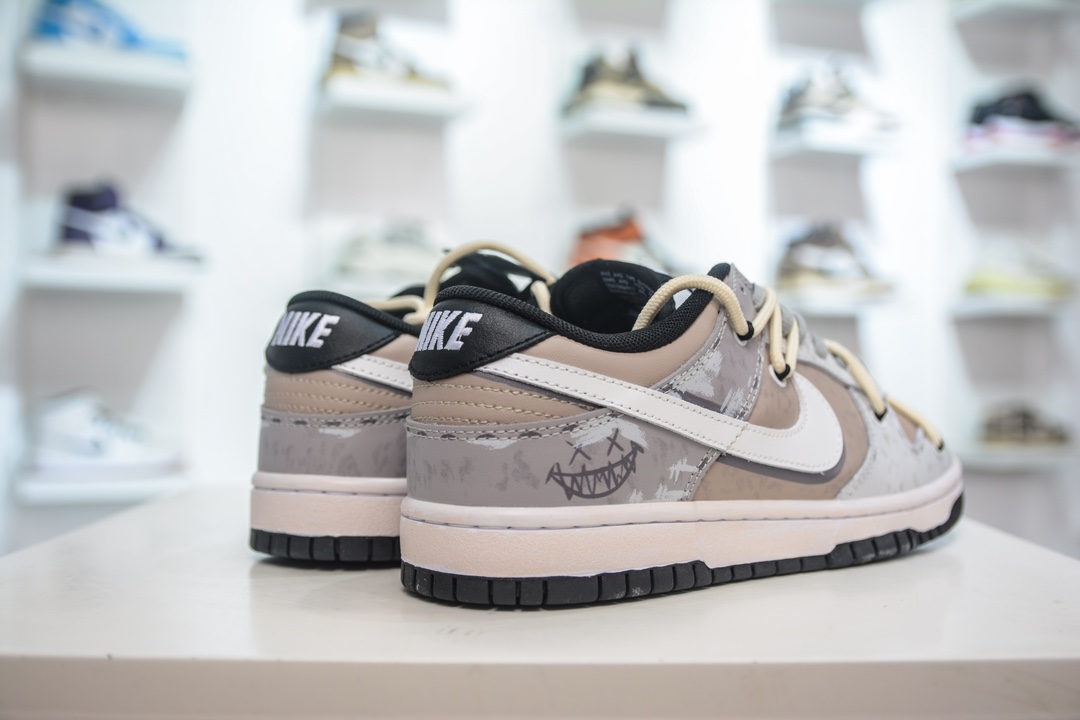 Nk Dunk Low ”Joker” 速度太空 破坏者 白灰色 SB绑带低帮休闲板鞋 DD1391-100