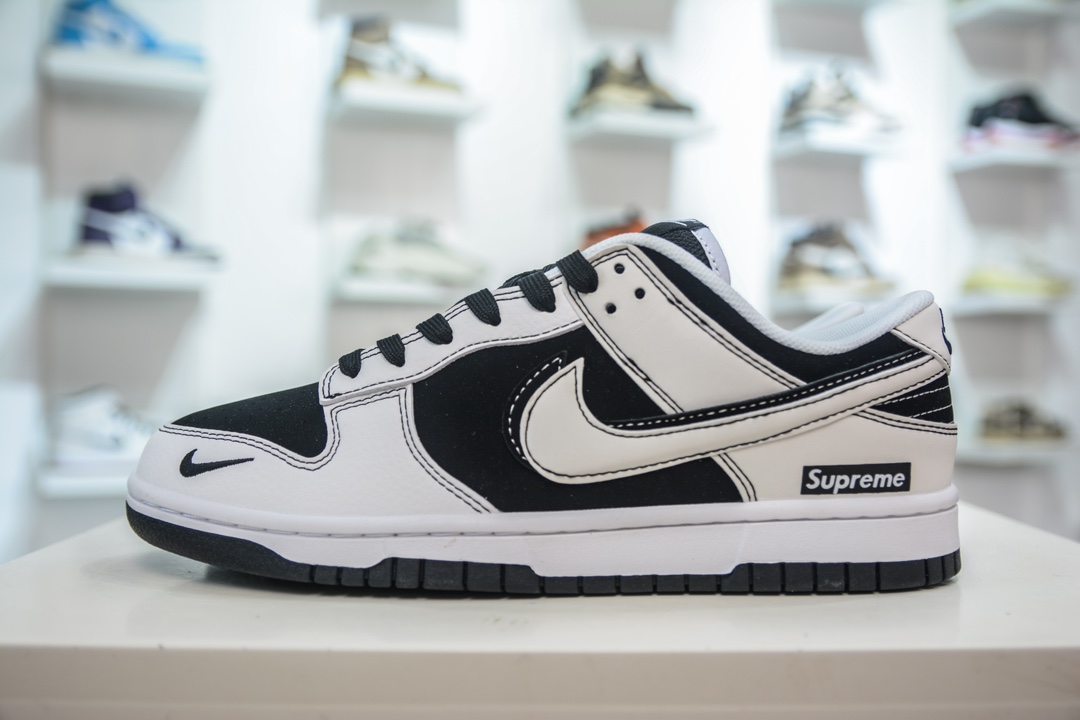 NIKE SB Dunk Low x Supreme 黑白 FC1688-144