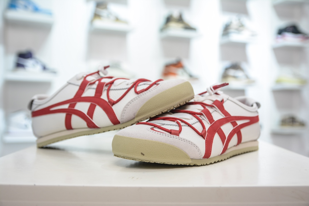 纯原 Onitsuka Tiger MEXICO 66 龙吟虎啸 亚瑟士鬼冢虎复古经典板鞋 1183c216-100