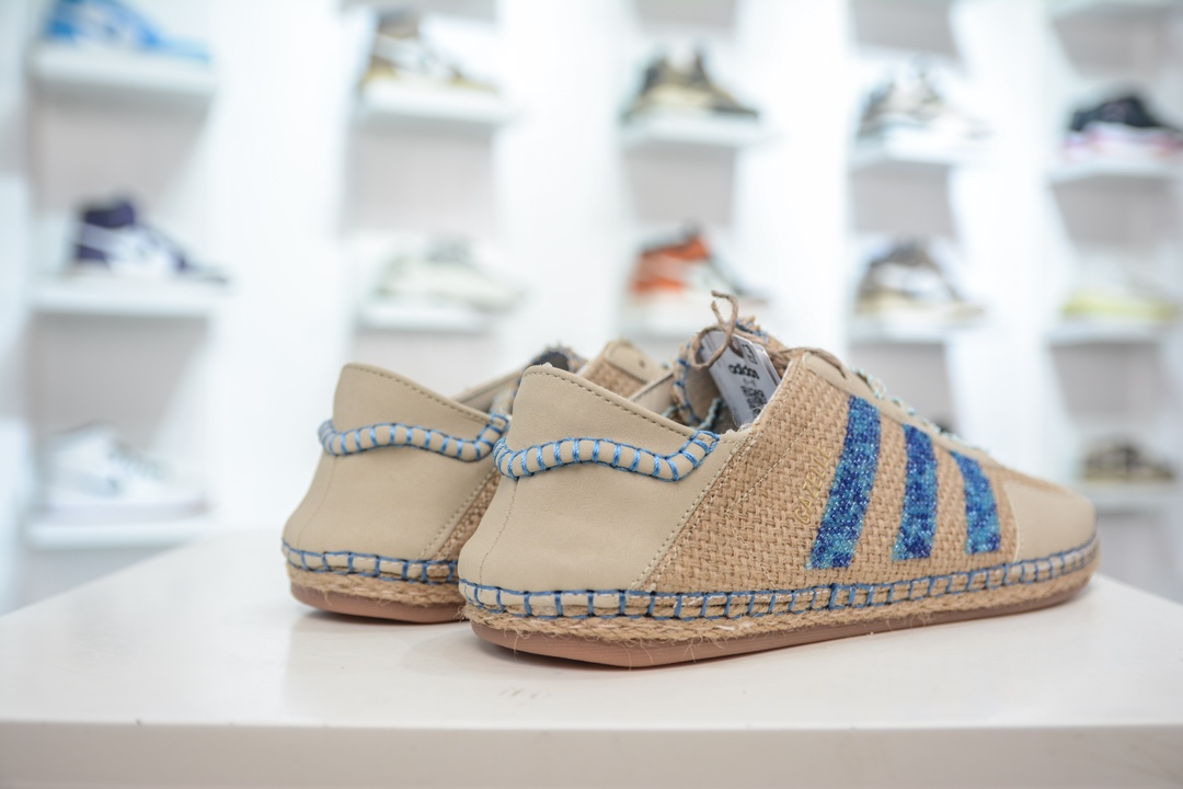 纯原 CLOT x Adidas Gazelle”Halo Ivory”羚羊内训系列低帮复古薄底德训风百搭休闲运动板鞋 IH3641