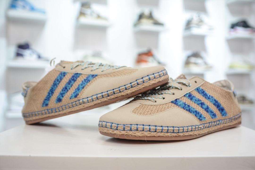 纯原 CLOT x Adidas Gazelle”Halo Ivory”羚羊内训系列低帮复古薄底德训风百搭休闲运动板鞋 IH3641