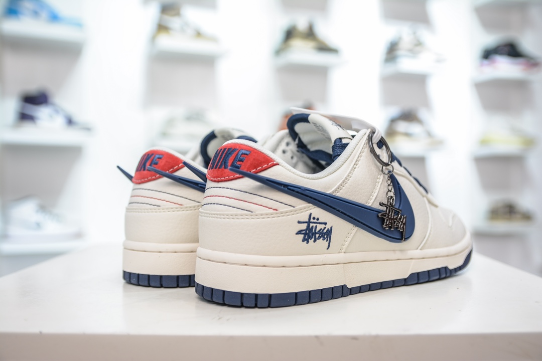 Nike SB Dunk Low X 斯图西 米白大蓝勾 XY1688-009