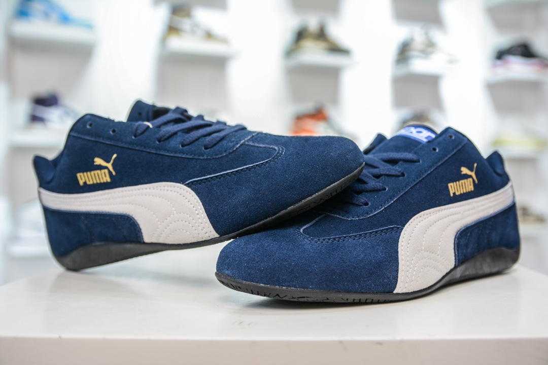 Puma Speedcet OG 蓝白金 彪马低帮复古运动休闲赛车跑鞋 307171-06