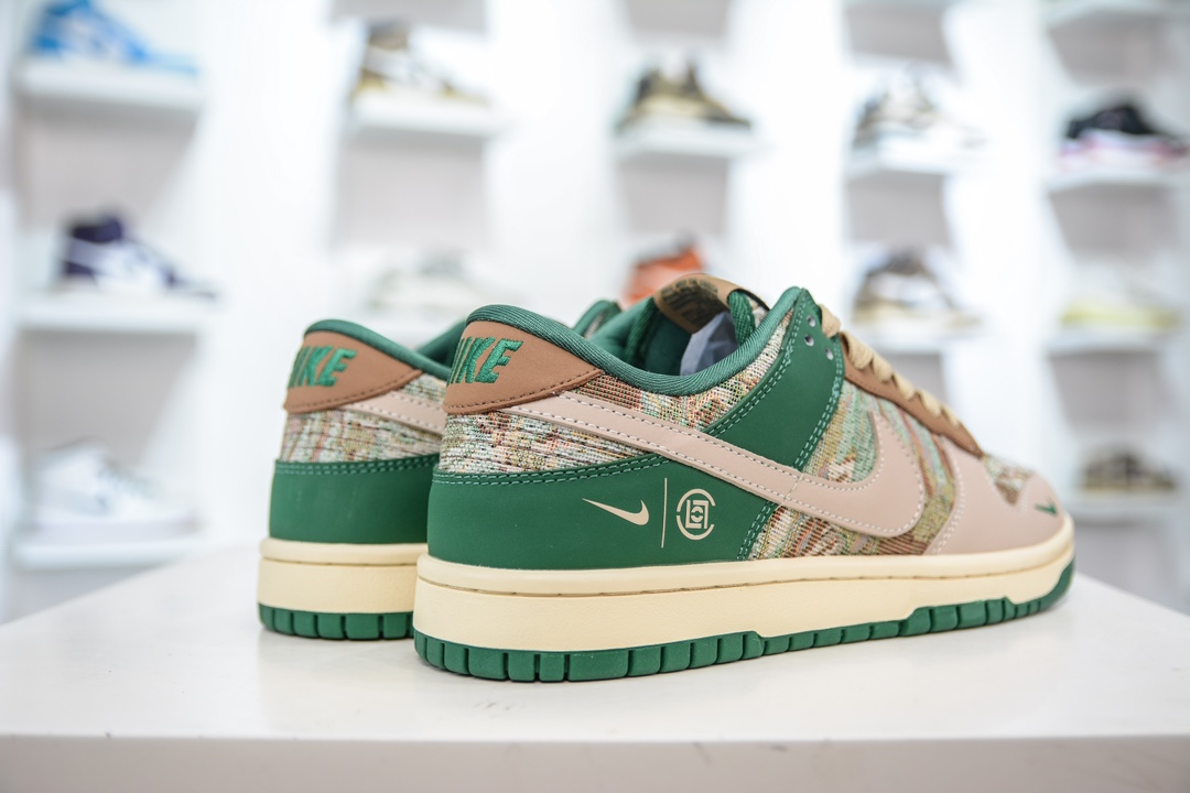 Nike SB Dunk Low x CLOT 米棕绿针 XB3802-355