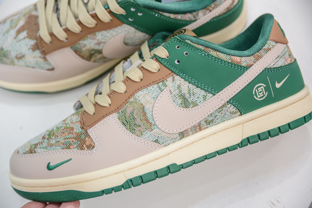 Nike SB Dunk Low x CLOT 米棕绿针 XB3802-355