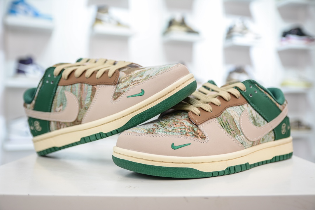 Nike SB Dunk Low x CLOT 米棕绿针 XB3802-355