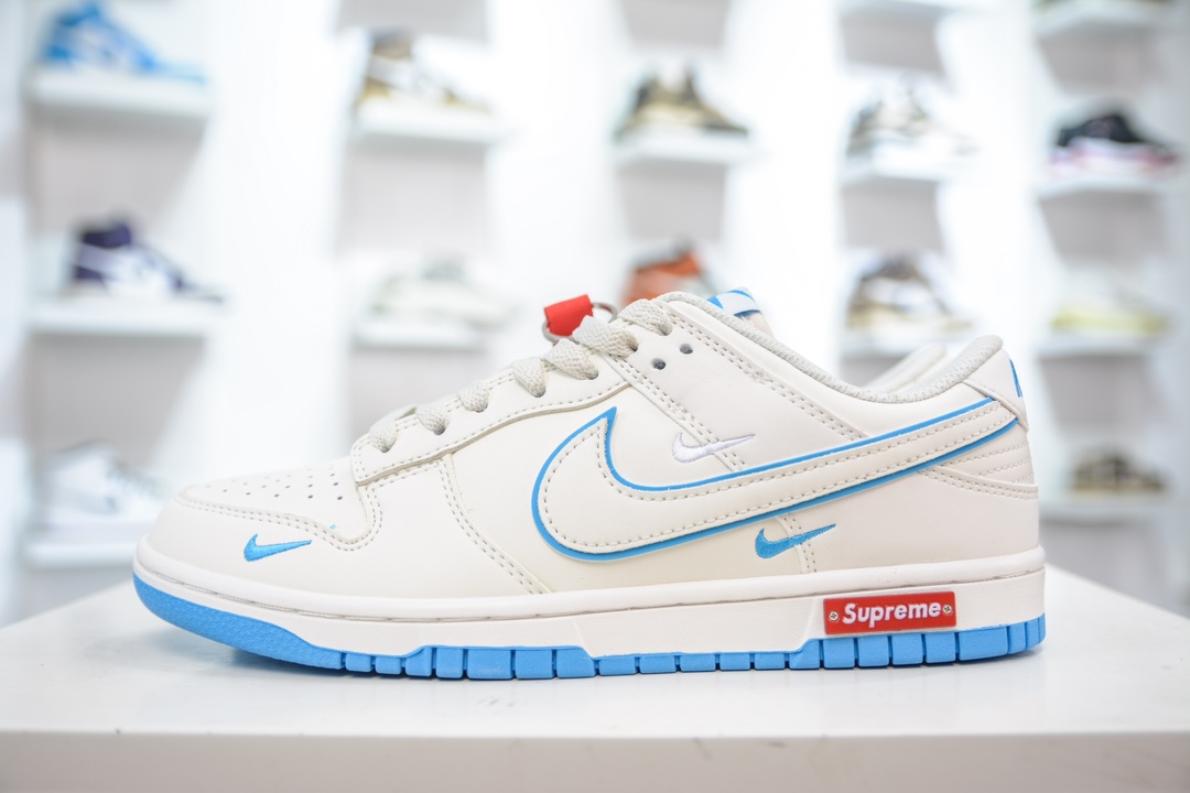 Supreme x Nike Dunk Low 联名白蓝三小钩 DJ2024-012