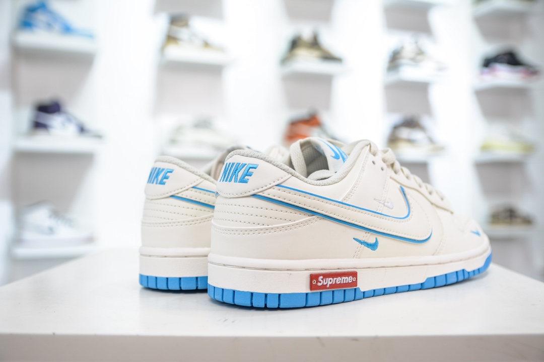 Supreme x Nike Dunk Low 联名白蓝三小钩 DJ2024-012