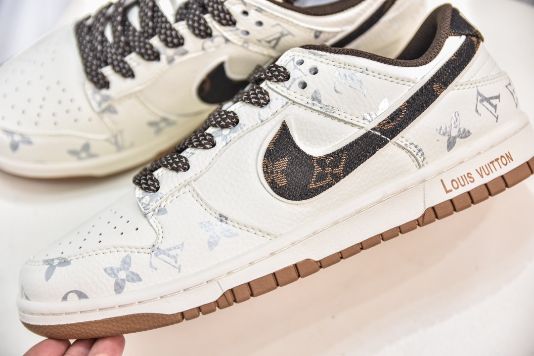 NK SB Dunk Low X Louis Vuitton LV联名米黑牛仔 DQ1098-341