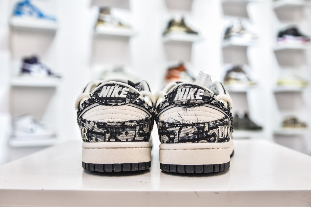 Nike SB Dunk Low x DIOR 米白黑绑带满天星 SJ2068-286