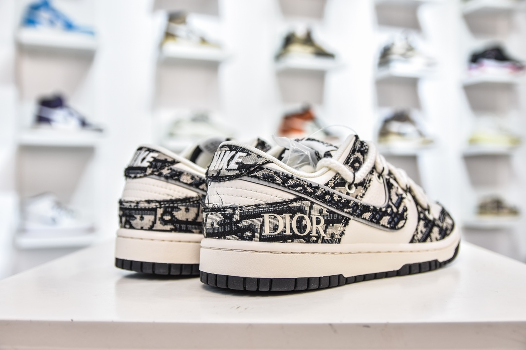 Nike SB Dunk Low x DIOR 米白黑绑带满天星 SJ2068-286