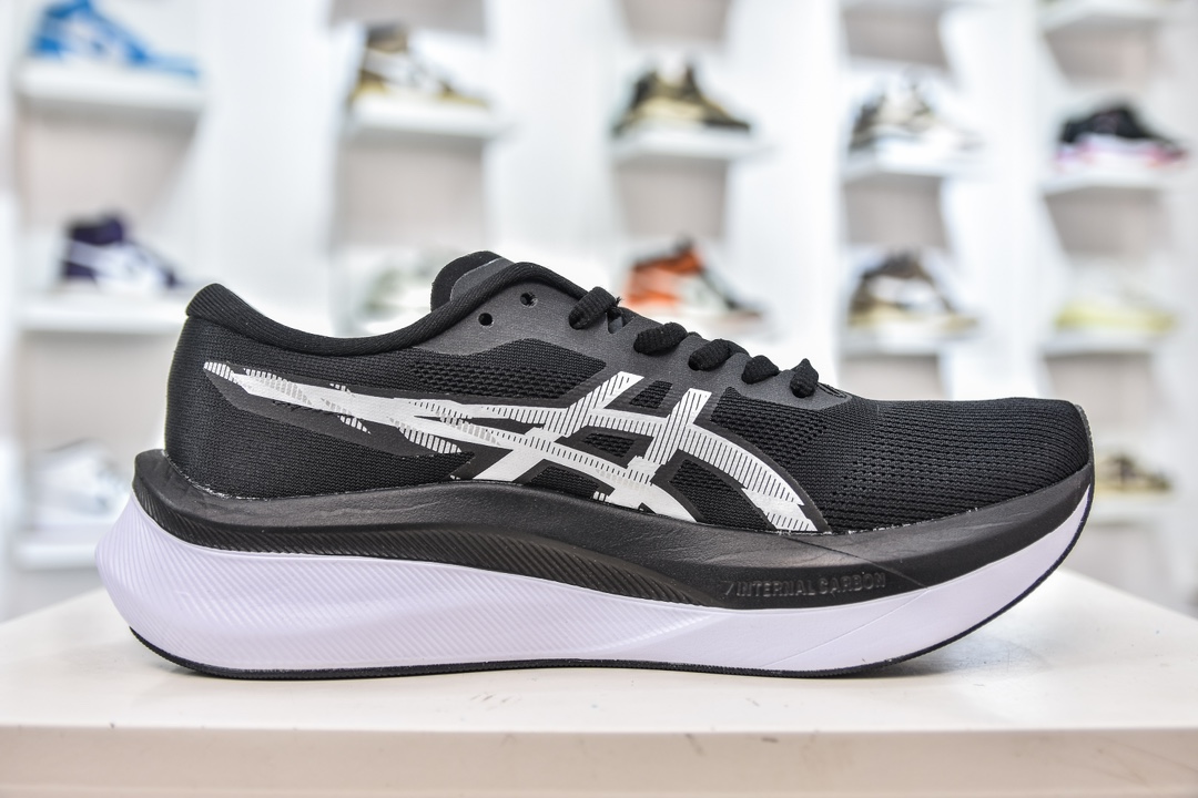 亚瑟士/Asics Magic Speed 4 ”Black White”魔力速度4代系列低帮竞透气缓震休闲运动跑步鞋 1011B704-001