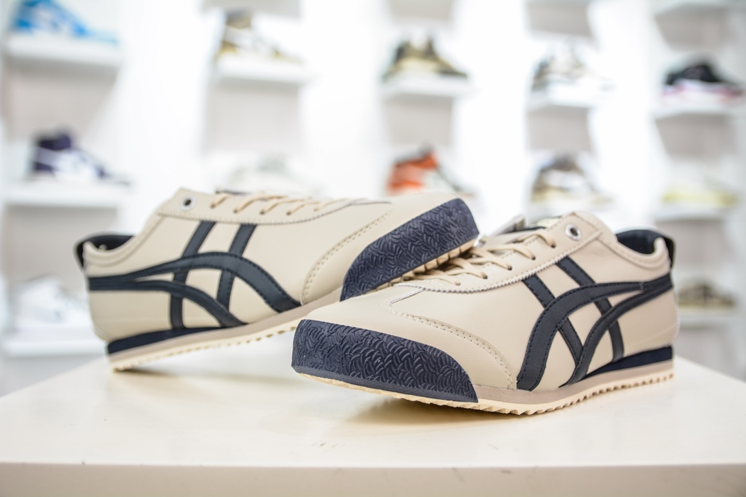 Onitsuka Tiger Mexico 66 SD 鬼冢虎虎爪百搭休闲皮革慢跑鞋 1183A872-200